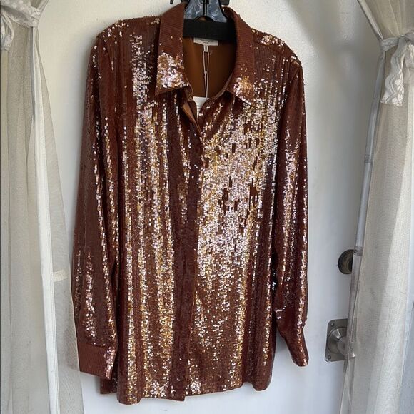 Lafayette 148 sequin top - Picture 1 of 5